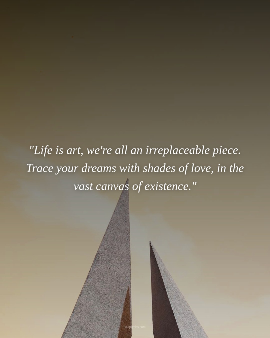 inspiring quote about aesthetic vibes